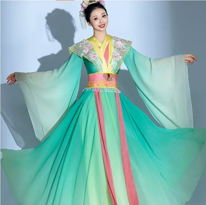 Chinese Style Seven Fairy Hanfu Classical Dance Plays Song Dynasty Costumes
Chinese Style Seven Fairy Hanfu Classical Dance Plays Song Dynasty Costumes