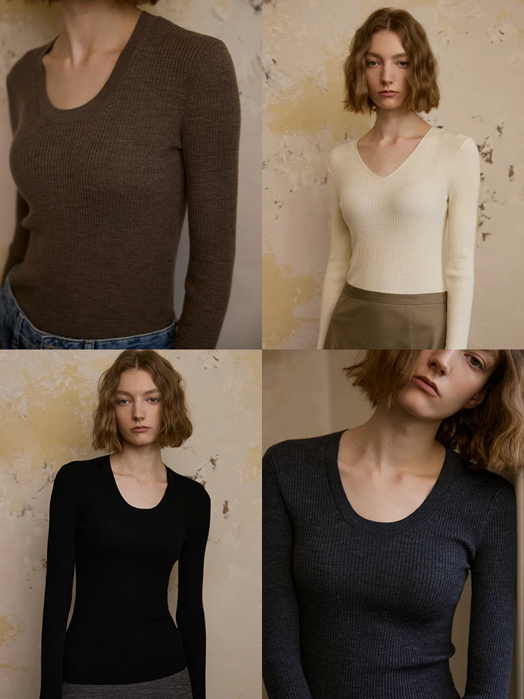 Мягкий шерстяной трикотаж с V-образным и U-образным вырезом для женщин Fre Moi Yangzi OTW00 – универсальная и удобная одежда для повседневной носки
Мягкий шерстяной трикотаж с V-образным и U-образным вырезом для женщин Fre Moi Yangzi OTW00 – универсальная и удобная одежда для повседневной носки