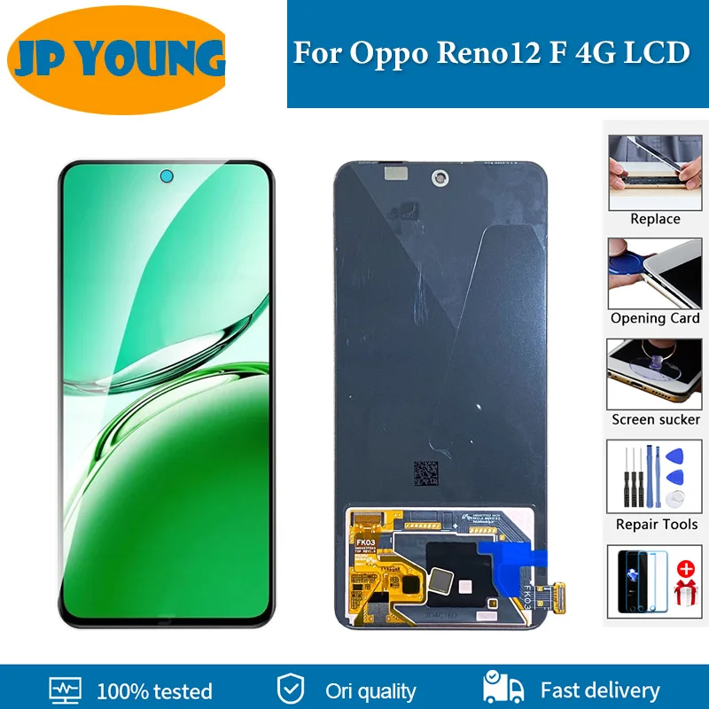 6.67" Original AMOLED For Oppo Reno12 F 4G LCD Screen CPH2687 Display Touch Panel For Oppo Reno 12F 4G Display Replacement Parts
6.67" Original AMOLED For Oppo Reno12 F 4G LCD Screen CPH2687 Display Touch Panel For Oppo Reno 12F 4G Display Replacement Parts