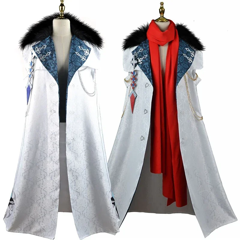 Genshin Impact Cosplay Fatui Costume Tartaglia Cloak Hairy Collar Metal Chain High Quality Manteau Halloween Party Costumes MN1
Genshin Impact Cosplay Fatui Costume Tartaglia Cloak Hairy Collar Metal Chain High Quality Manteau Halloween Party Costumes MN1