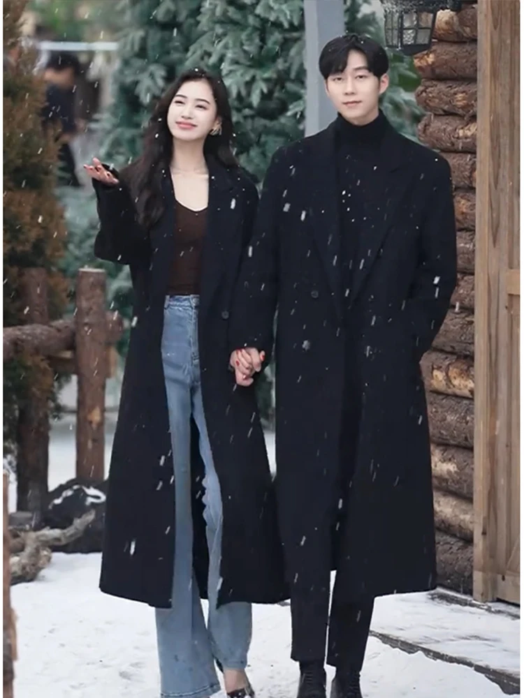 Korean Sle Men's Woolen Coat Mid-Length Over-Knee Briti Sle Windbreaker High-End Feeling Polyester Fiber Warmth Har W...
Korean Sle Men's Woolen Coat Mid-Length Over-Knee Briti Sle Windbreaker High-End Feeling Polyester Fiber Warmth Har W...