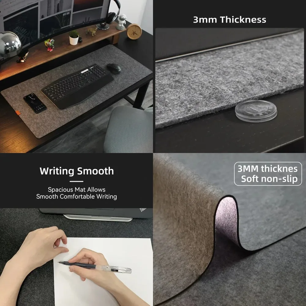 2025 Large Size Wool Felt Mouse Pad Office Computer Desk Protector Mat Table Laptop Cushion Non-slip Gaming Accessories Keyboard
2025 Large Size Wool Felt Mouse Pad Office Computer Desk Protector Mat Table Laptop Cushion Non-slip Gaming Accessories Keyboard