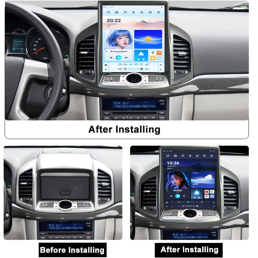 Car Stereo Player For Chevrolet Captiva 2012-2017 9.7" Android 12 Autoradio Radio Multimedia GPS Navigation Video 4G WIFI Screen
Car Stereo Player For Chevrolet Captiva 2012-2017 9.7" Android 12 Autoradio Radio Multimedia GPS Navigation Video 4G WIFI Screen