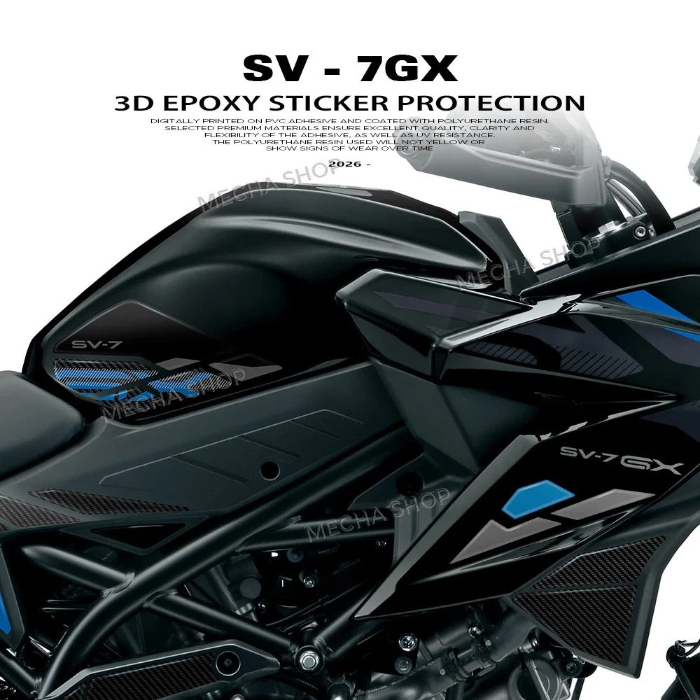 For SV-7GX SV 7GX 2026 3D Gel Sticker Motorcycle Fuel Tank Area Protection
For SV-7GX SV 7GX 2026 3D Gel Sticker Motorcycle Fuel Tank Area Protection
