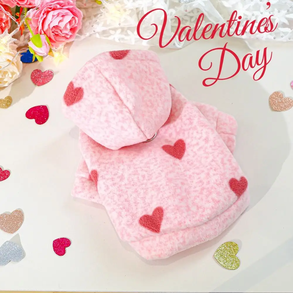 Cute Pink Heart Hooded Pet Sweatshirt Super Soft Pink Heart Print Dog Hooded Jacket Insulated Warm Pet Hooded Cardigan
Cute Pink Heart Hooded Pet Sweatshirt Super Soft Pink Heart Print Dog Hooded Jacket Insulated Warm Pet Hooded Cardigan