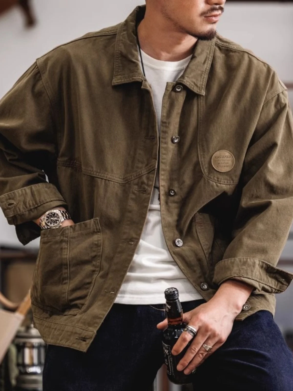 American Sle Hunting Jaet Men's Casual Cotton Denim Workwear Top Vintage Spring Autumn New Trend Brand Loose Fit Youth
American Sle Hunting Jaet Men's Casual Cotton Denim Workwear Top Vintage Spring Autumn New Trend Brand Loose Fit Youth