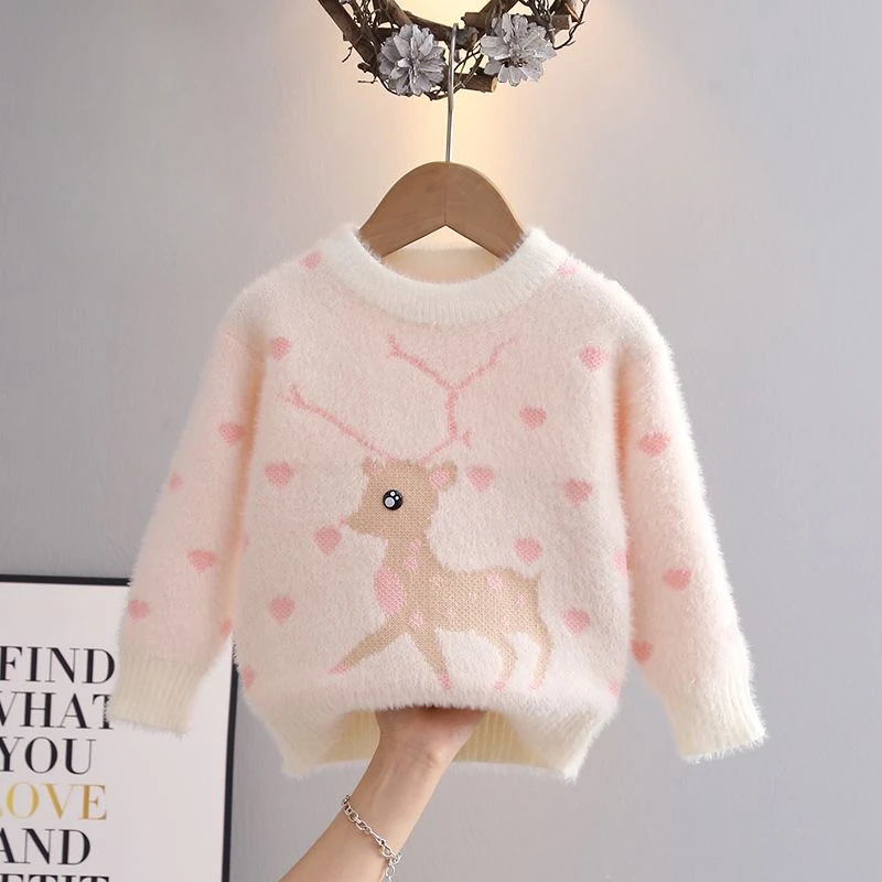 1-7 Years Girls' Sweater Autumn And Winter New Fashion Warm Children's Sweater Cute Baby Jumper Kids Knitted Base Shirt
1-7 Years Girls' Sweater Autumn And Winter New Fashion Warm Children's Sweater Cute Baby Jumper Kids Knitted Base Shirt
