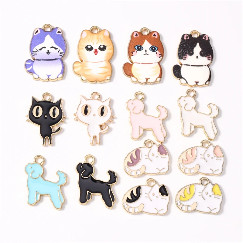 Duarte 10Pcs/Lot Cartoon Animal Charms Enamel Cat Dog Charms Pendants for Jewelry Making Earrings Necklaces DIY Crafts Accessory
Duarte 10Pcs/Lot Cartoon Animal Charms Enamel Cat Dog Charms Pendants for Jewelry Making Earrings Necklaces DIY Crafts Accessory