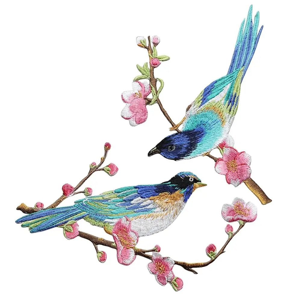 2Pcs/lot Flower Embroidered Birds Patches Iron On Appliques for Coat Jeans Dress Cute Accessories Decoration
2Pcs/lot Flower Embroidered Birds Patches Iron On Appliques for Coat Jeans Dress Cute Accessories Decoration