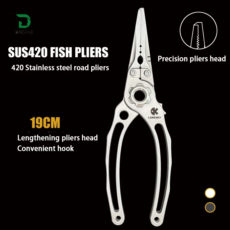 One - Piece Stainless Steel Luya Pliers Long - Nosed Hook - Cutting Line Multifunctional Scissors - Needle-Nosed Eagle - Nosed F
One - Piece Stainless Steel Luya Pliers Long - Nosed Hook - Cutting Line Multifunctional Scissors - Needle-Nosed Eagle - Nosed F
