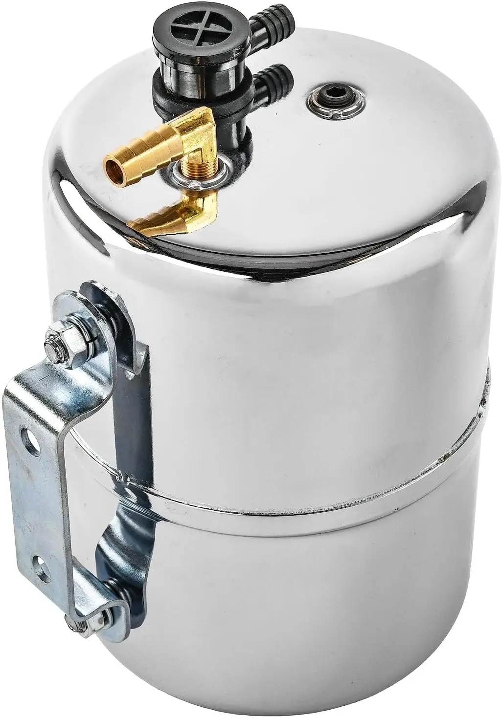 Chrome-Plated Steel Vacuum Reserve Canister, 5x7in with Grommet, Check Valve & Fittings for Power Brake Boosters
Chrome-Plated Steel Vacuum Reserve Canister, 5x7in with Grommet, Check Valve & Fittings for Power Brake Boosters