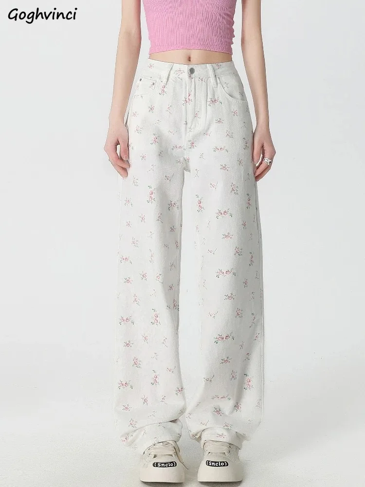 Sweet Floral High Waist Jeans Cloth For Woman High Waist Denim Jeans Relaxed Straight Regular Fit Spring Outdoor Urban Commute
Sweet Floral High Waist Jeans Cloth For Woman High Waist Denim Jeans Relaxed Straight Regular Fit Spring Outdoor Urban Commute