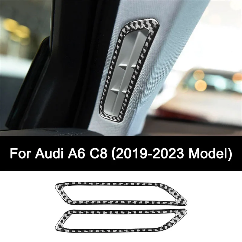 For Audi A6 C8 (2019-2023 Model), Premium Carbon Fiber Auto A-pillar Air Outlet Frame Sticker, Interior Auto Accessories
For Audi A6 C8 (2019-2023 Model), Premium Carbon Fiber Auto A-pillar Air Outlet Frame Sticker, Interior Auto Accessories