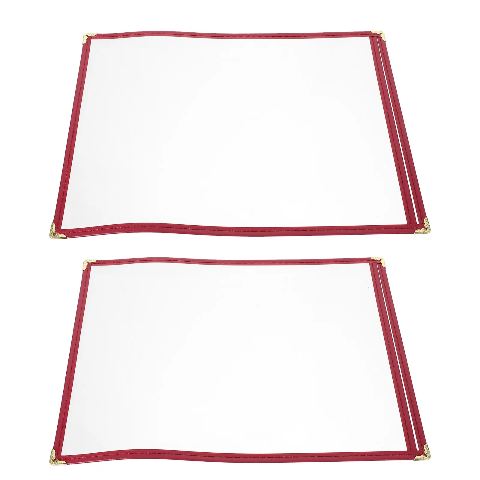 2Pcs PVC Covers Water Resistant Holder Reusable Hotel Restaurant Bar Accessories Price List Protector
2Pcs PVC Covers Water Resistant Holder Reusable Hotel Restaurant Bar Accessories Price List Protector