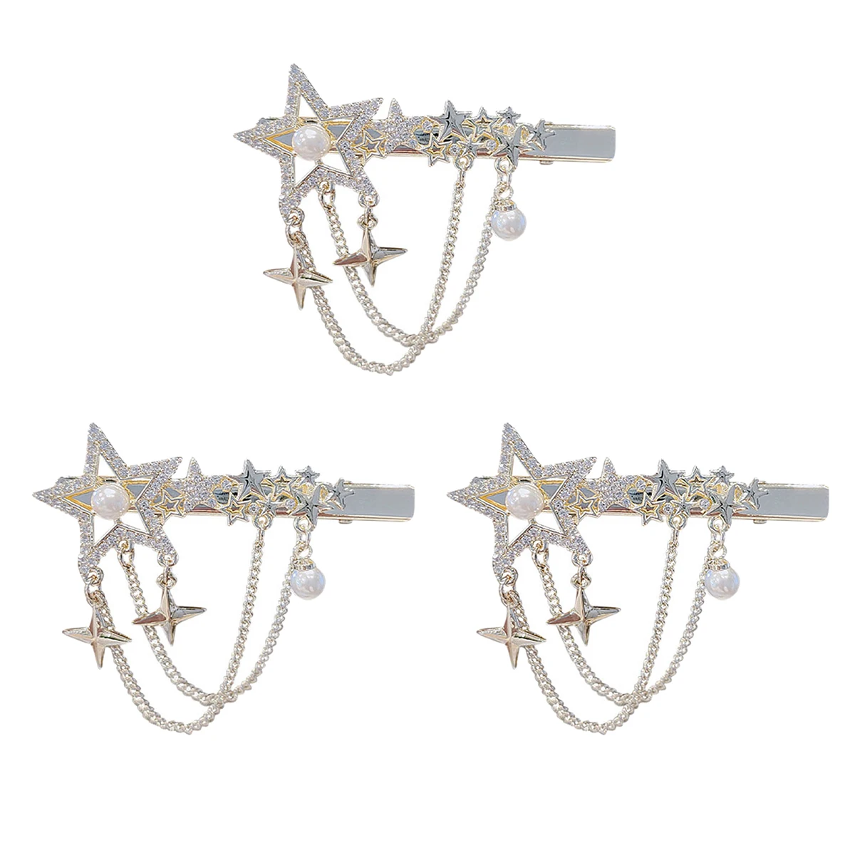 3pcs Stars Tassels Hair Clip Rhinestone Hairpin Delicate Hair Barrette Party Costume Accessories Elegant Headdress For
3pcs Stars Tassels Hair Clip Rhinestone Hairpin Delicate Hair Barrette Party Costume Accessories Elegant Headdress For
