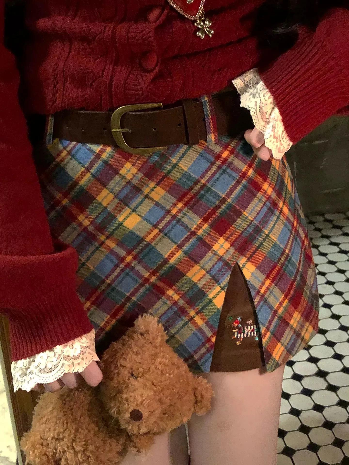 plus Size Cisas Plaid High Waist A-Line Skirt Women's Faionable Slimming Autumn Winter Versatile f-length Skirt
plus Size Cisas Plaid High Waist A-Line Skirt Women's Faionable Slimming Autumn Winter Versatile f-length Skirt