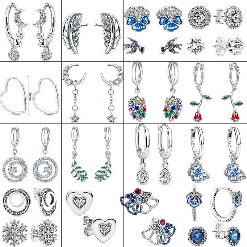 Real 925 Sterling Silver Blue Pansy Flower Stud Women Earrings Clear Heart Zircon Pantaro Stud Earrings Women Jewelry Party Gift
Real 925 Sterling Silver Blue Pansy Flower Stud Women Earrings Clear Heart Zircon Pantaro Stud Earrings Women Jewelry Party Gift