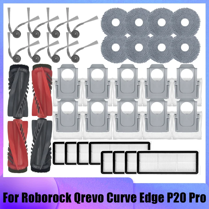 Accessories For Roborock Qrevo Curve Edge P20 Pro Vacuum Cleaner Spare Part Main Side Brush Mop Cloth Filter Dust Bag Replacemen
Accessories For Roborock Qrevo Curve Edge P20 Pro Vacuum Cleaner Spare Part Main Side Brush Mop Cloth Filter Dust Bag Replacemen