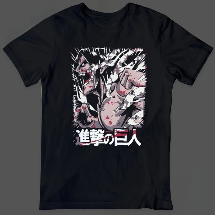 Eren Jaeger Attack on Titan T Shirt Shingeki No Kyojin Anime Summer Cotton Men Women Couple Tees Streetwear Unisex Casual Tops
Eren Jaeger Attack on Titan T Shirt Shingeki No Kyojin Anime Summer Cotton Men Women Couple Tees Streetwear Unisex Casual Tops