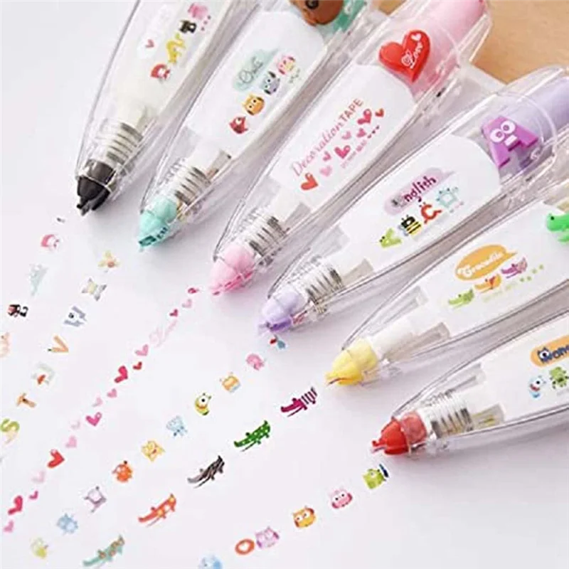 6PCS DIY Lace Decoration Tape Pen Heart, Crocodile, Letters, Owl, Furry Monster, Black Cat
6PCS DIY Lace Decoration Tape Pen Heart, Crocodile, Letters, Owl, Furry Monster, Black Cat