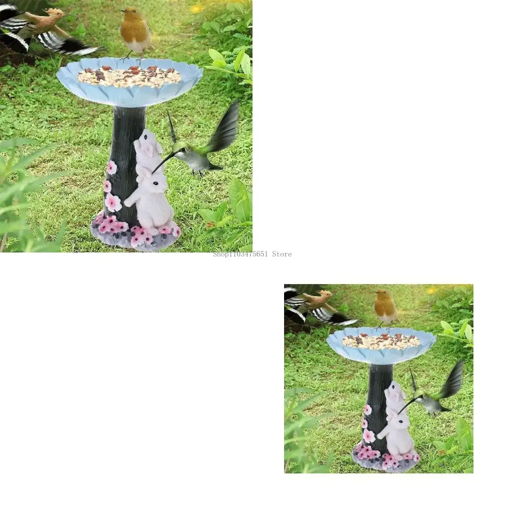 Bunny Bird Bath Bird Feeder Resin Garden Statue Sculpture Birdfeeder Ornament
Bunny Bird Bath Bird Feeder Resin Garden Statue Sculpture Birdfeeder Ornament