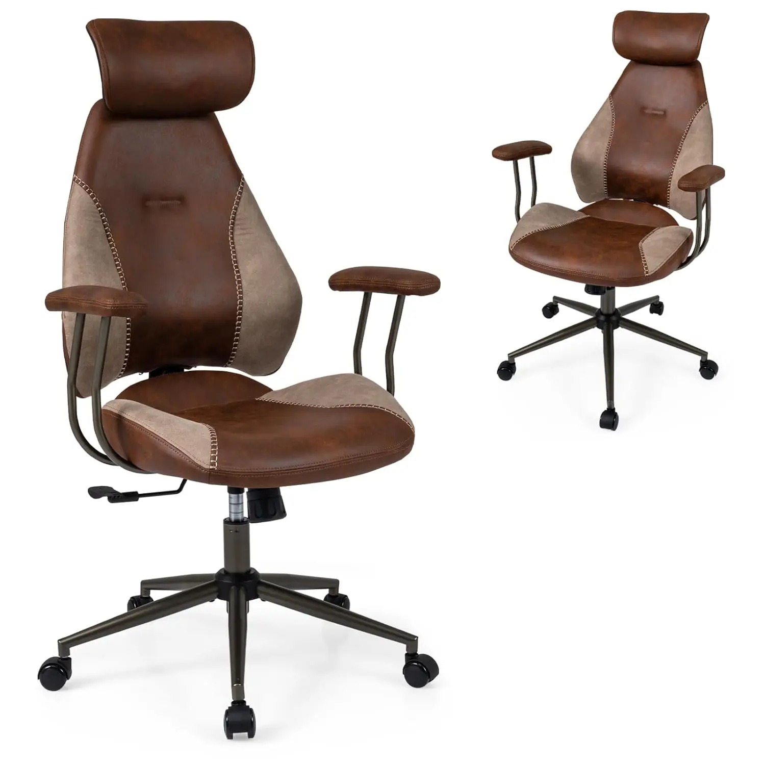 Ergonomic Office Chair, Mid Century Modern Faux Fur Computer Desk Chair With 2D Headrest, Rocking Backrest &, Customized
Ergonomic Office Chair, Mid Century Modern Faux Fur Computer Desk Chair With 2D Headrest, Rocking Backrest &, Customized