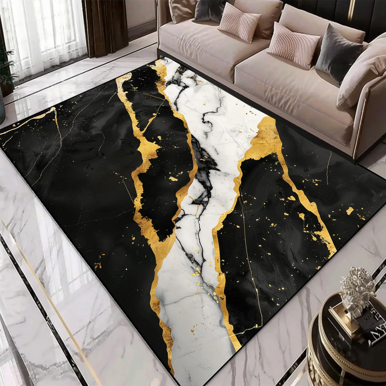 Nordic Light Luxury Carpet for Living Room Modern Gold Marble Abstract Decoration Rug Balcony Bedroom Kitchen Non-slip Floor Mat
Nordic Light Luxury Carpet for Living Room Modern Gold Marble Abstract Decoration Rug Balcony Bedroom Kitchen Non-slip Floor Mat