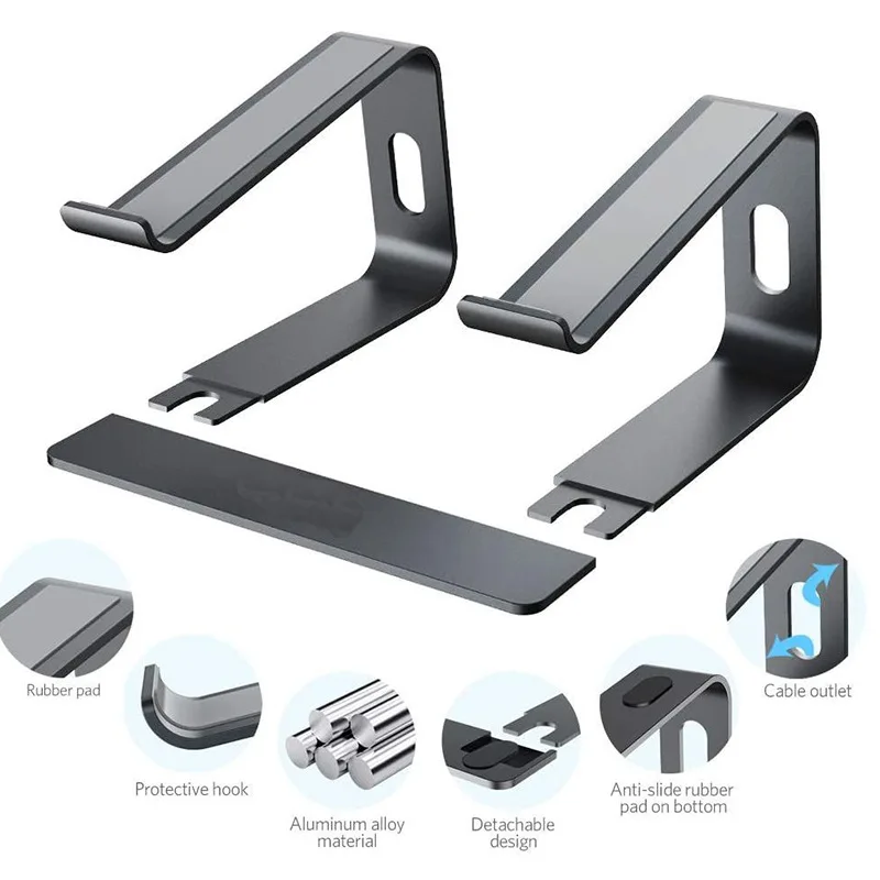 Laptop Bracket, Aluminum Alloy Desktop Computer Heightening Frame, Portable Notebook Heat Sink, Storage Base
Laptop Bracket, Aluminum Alloy Desktop Computer Heightening Frame, Portable Notebook Heat Sink, Storage Base