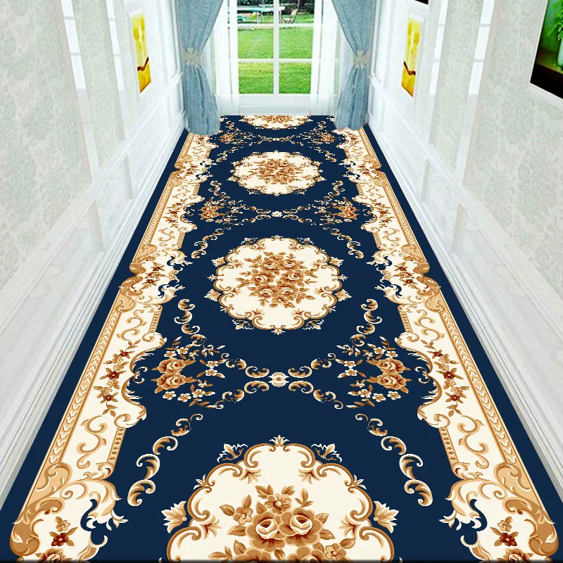 European Luxury Black Gold Corridor Carpets Hotel Lobby Stair Non-slip Aisle Rugs Office Room Entrance Passageway Floor Mats
European Luxury Black Gold Corridor Carpets Hotel Lobby Stair Non-slip Aisle Rugs Office Room Entrance Passageway Floor Mats