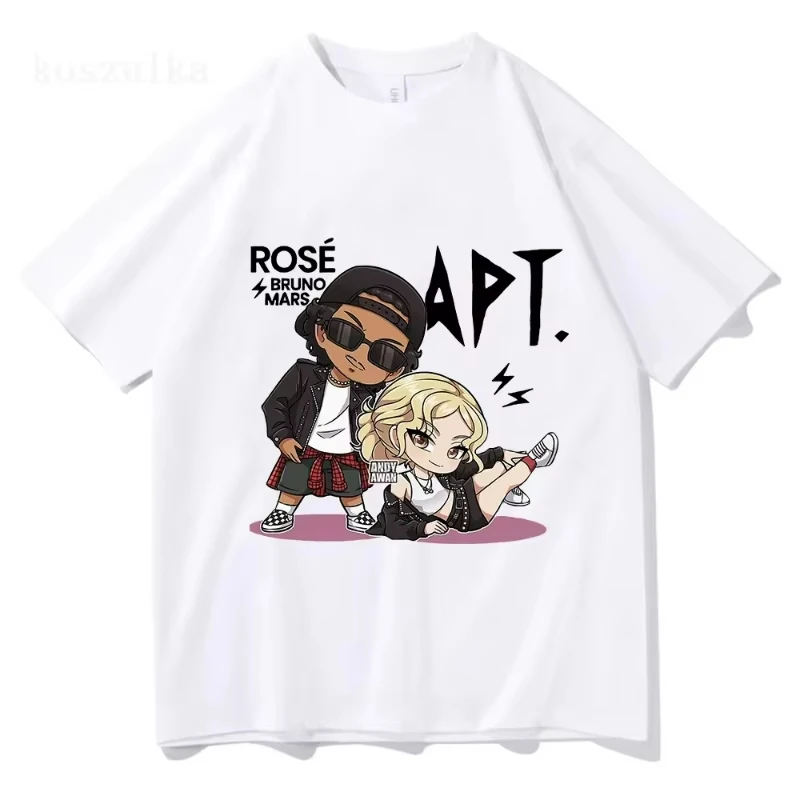 ROSE Bruno Mars APT T Shirt Fashion Men_Women Harajuku Graphic T-Shirt Unisex High Quality Aesthetic Vintage Summer Tees Shirts
ROSE Bruno Mars APT T Shirt Fashion Men_Women Harajuku Graphic T-Shirt Unisex High Quality Aesthetic Vintage Summer Tees Shirts