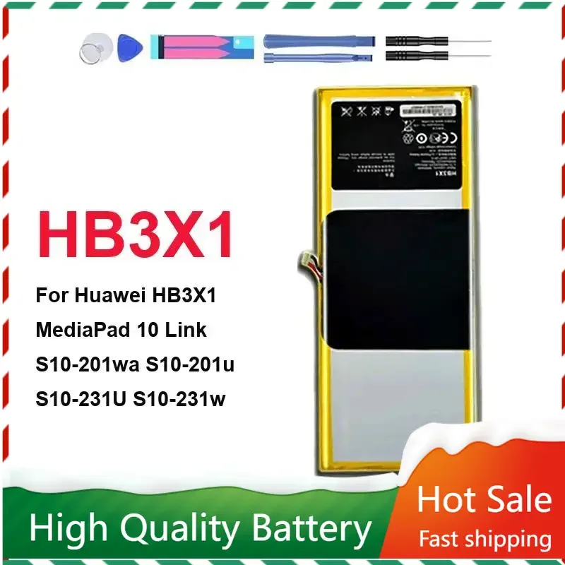 HB3484V3EAW-12 Аккумулятор для планшета Huawei HB3X1 MediaPad 10 Link S10-201wa S10-201u S10-231U S10-231w Аккумулятор + бесплатные инструменты
HB3484V3EAW-12 Аккумулятор для планшета Huawei HB3X1 MediaPad 10 Link S10-201wa S10-201u S10-231U S10-231w Аккумулятор + бесплатные инструменты