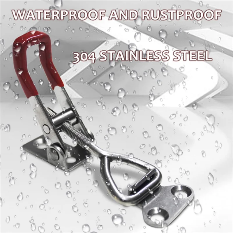 A36T-4PCS Stainless Steel Locks Adjustable Buckles Horizontal Clamp Quick Door Bolt Clamp
A36T-4PCS Stainless Steel Locks Adjustable Buckles Horizontal Clamp Quick Door Bolt Clamp
