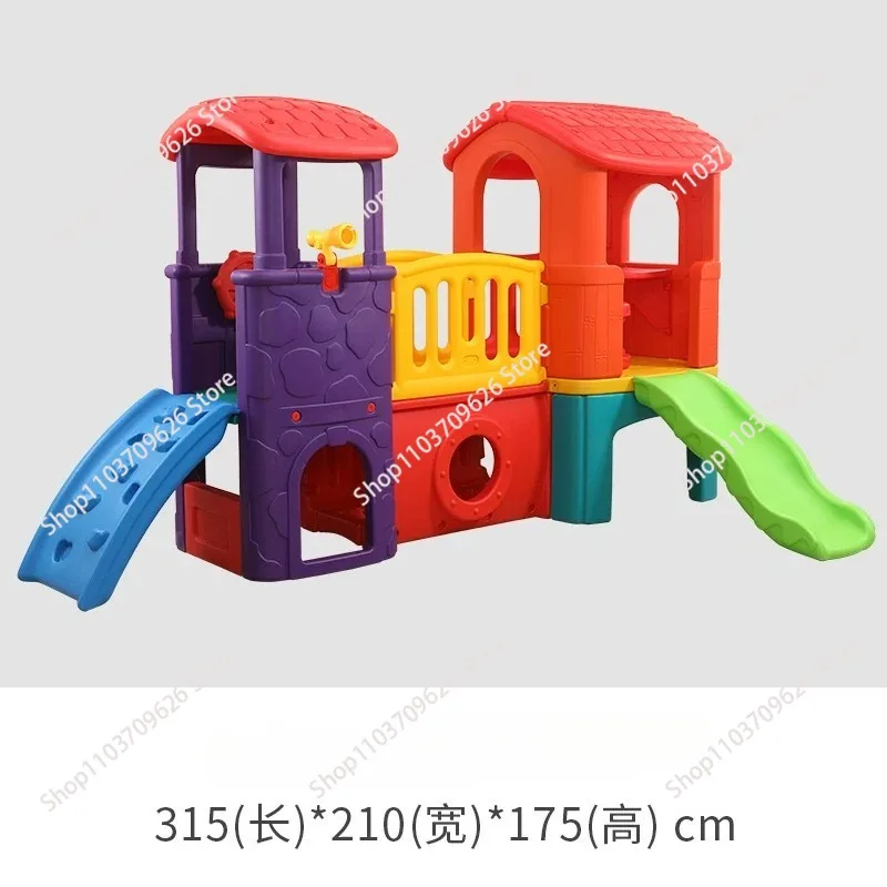 Indoor and Outdoor Plastic Combination Playground Playhouse with Slide
Indoor and Outdoor Plastic Combination Playground Playhouse with Slide