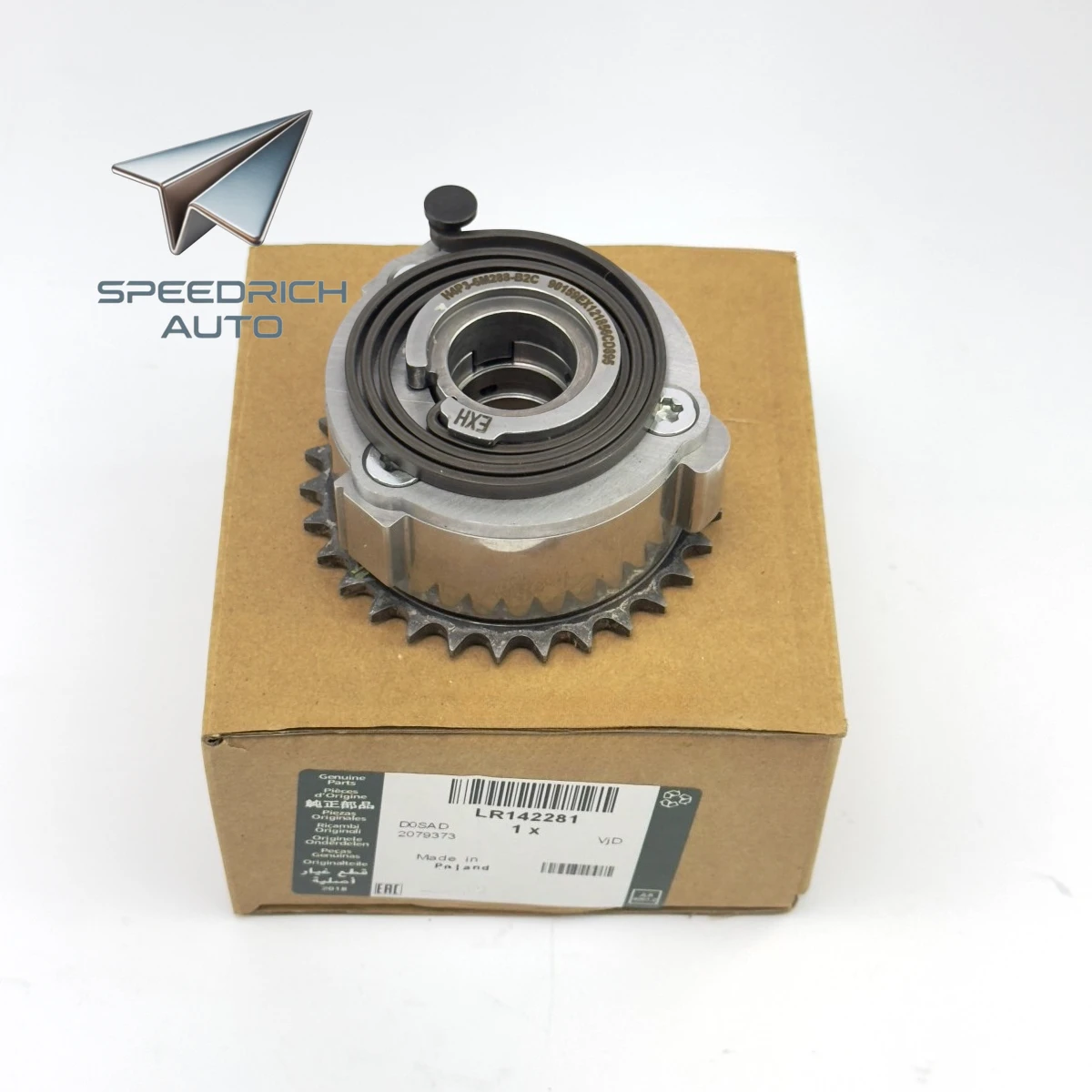 LR142281 JDE41018 Camshaft Sprockets for Jaguar F-PACE F-TYPE E-PACE XE XF for Land Rover New Defender Discovery 5
LR142281 JDE41018 Camshaft Sprockets for Jaguar F-PACE F-TYPE E-PACE XE XF for Land Rover New Defender Discovery 5