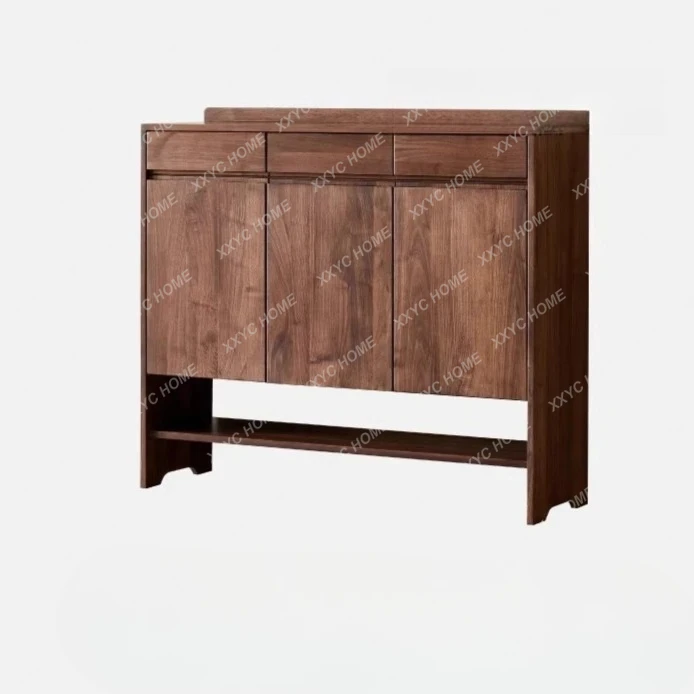 HMJNorth black walnut shoe cabinet solid wood storage cabinet at the door of the home and the entrance cabinet
HMJNorth black walnut shoe cabinet solid wood storage cabinet at the door of the home and the entrance cabinet