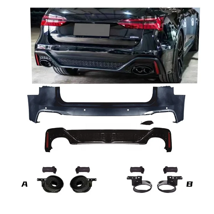 Комплекты кузова переднего бампера в стиле 2025RS для Audi Facelift A6 Avant Avant 4A5 C8) 2019-2022, передний бампер, задний бампер, задний диффузор
Комплекты кузова переднего бампера в стиле 2025RS для Audi Facelift A6 Avant Avant 4A5 C8) 2019-2022, передний бампер, задний бампер, задний диффузор