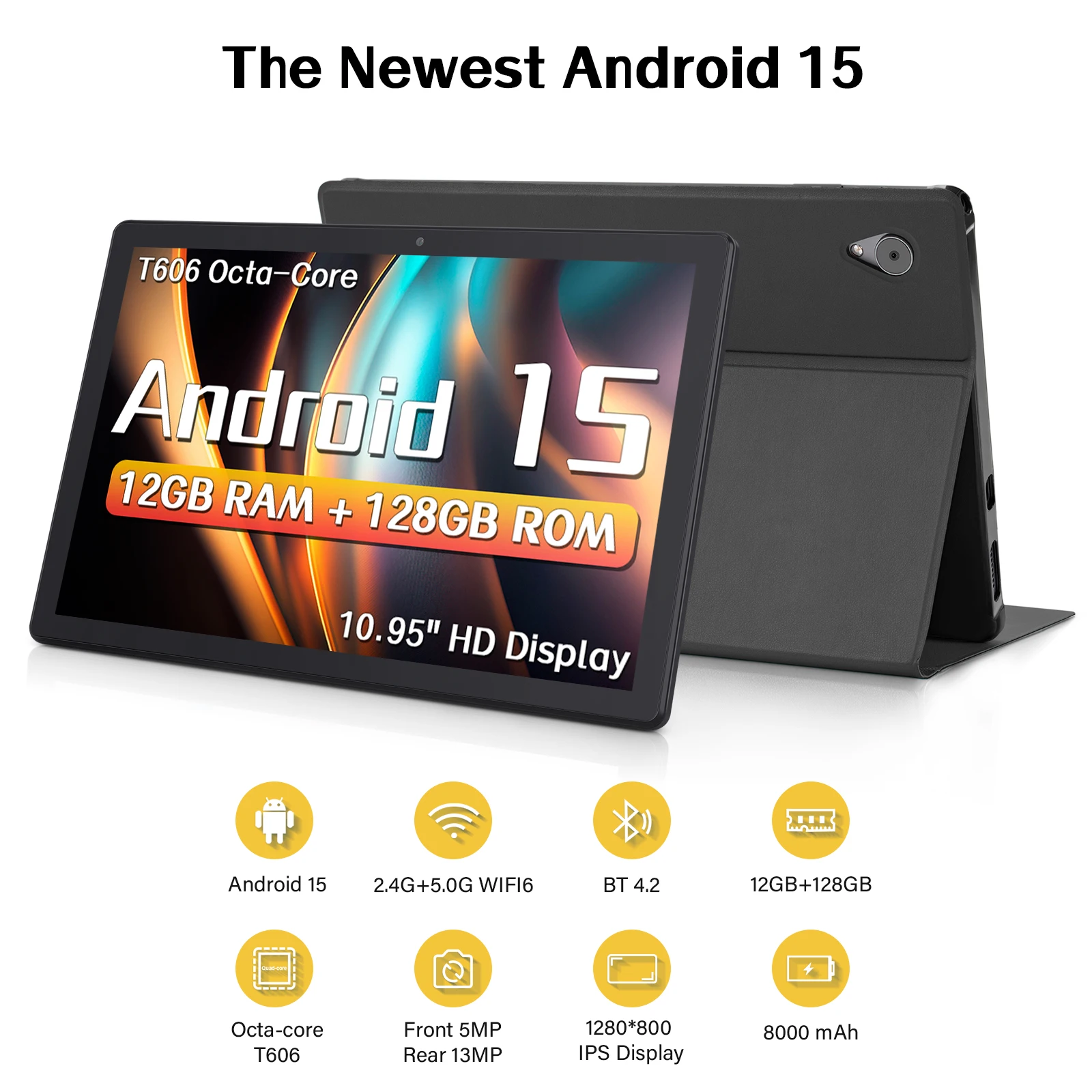 ANRY 12 ГБ (6 + 6 расширения) ОЗУ 128 ПЗУ Планшет Android 15 10,95-дюймовый HD-дисплей T606 Восьмиякод 8000 мАч 2,4G/5G Wi-Fi Планшеты Android
ANRY 12 ГБ (6 + 6 расширения) ОЗУ 128 ПЗУ Планшет Android 15 10,95-дюймовый HD-дисплей T606 Восьмиякод 8000 мАч 2,4G/5G Wi-Fi Планшеты Android