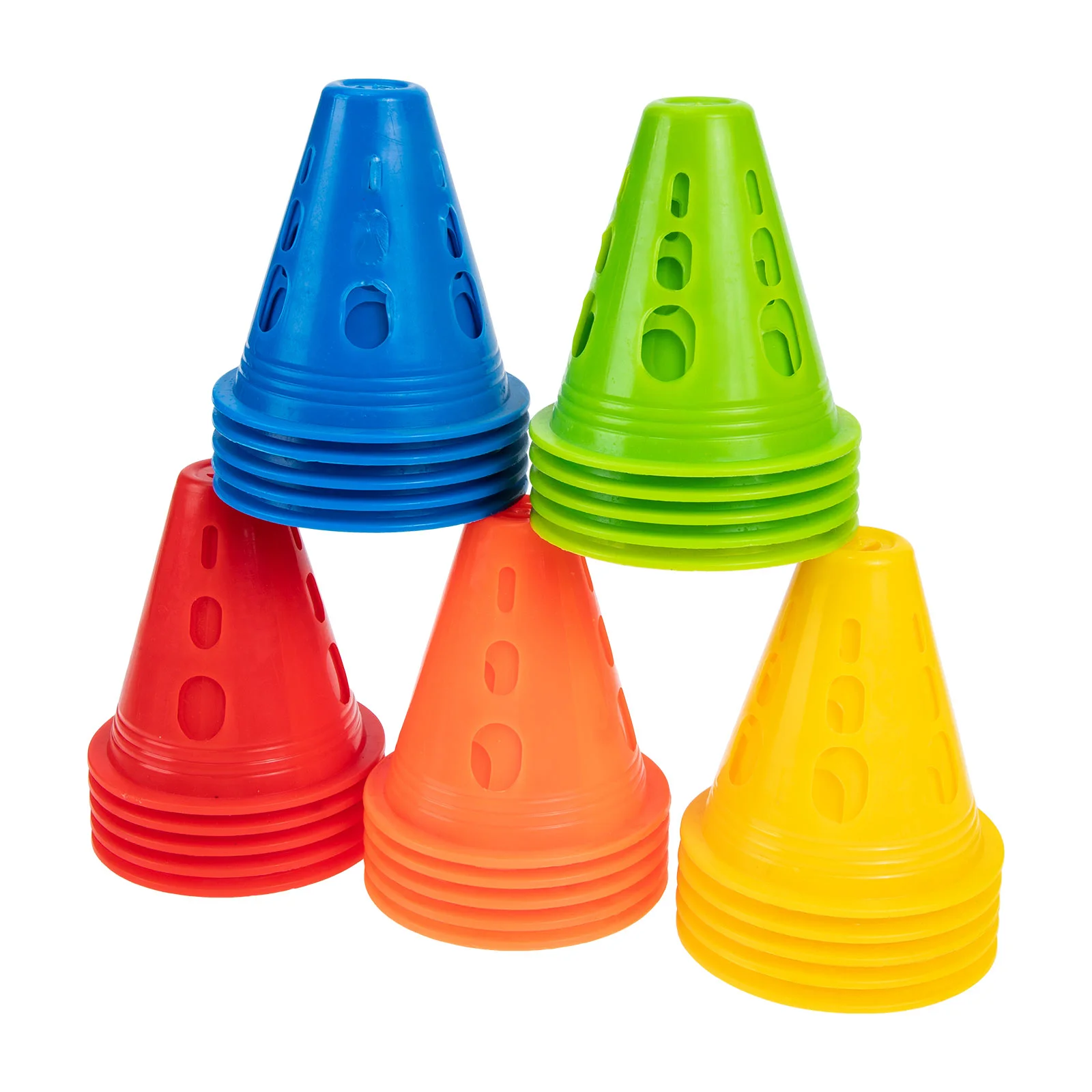 25 Pcs Roller Skating Cones Windproof Training Marker Obstacles Bright Colors Stable Display Lightweight Portable for Agility
25 Pcs Roller Skating Cones Windproof Training Marker Obstacles Bright Colors Stable Display Lightweight Portable for Agility