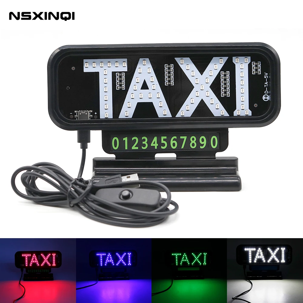 New 5-6V USB C taxi light LED Display Taxi sign Empty Plate Decor Glowing
New 5-6V USB C taxi light LED Display Taxi sign Empty Plate Decor Glowing