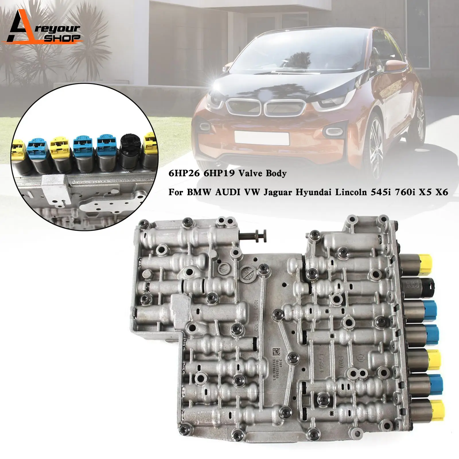 Areyourshop 6HP26 6HP19 Valve Body For BMW AUDI VW Jaguar Hyundai Lincoln 545i 760i X5 X6
Areyourshop 6HP26 6HP19 Valve Body For BMW AUDI VW Jaguar Hyundai Lincoln 545i 760i X5 X6
