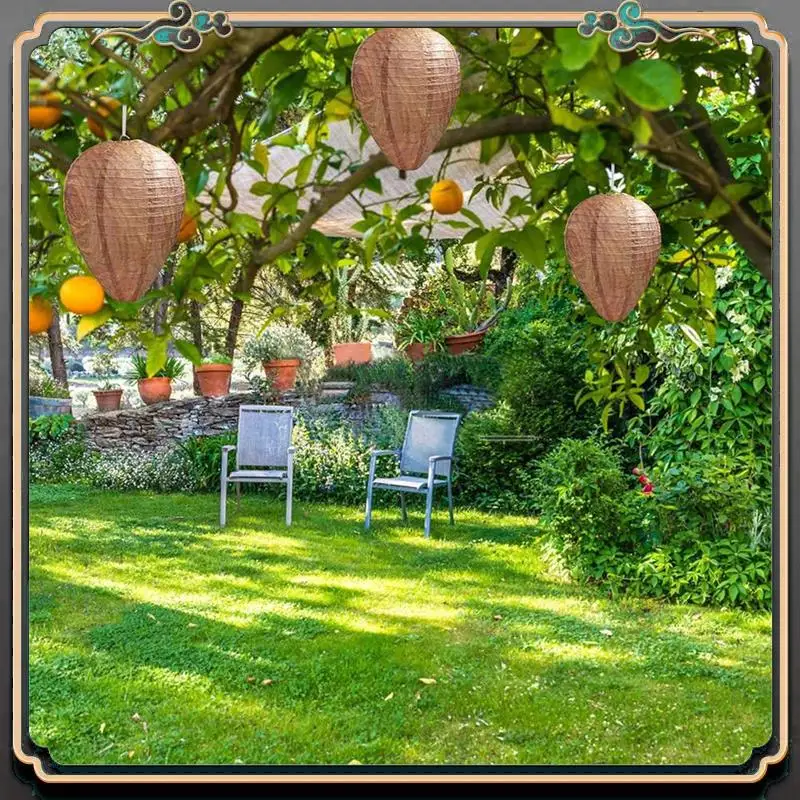 Premium 10 Pack Paper Wasp Nest Decoy Hanging Wasp Deterrent Nest Repellent For Wasps Hornets Yellow Jackets
Premium 10 Pack Paper Wasp Nest Decoy Hanging Wasp Deterrent Nest Repellent For Wasps Hornets Yellow Jackets