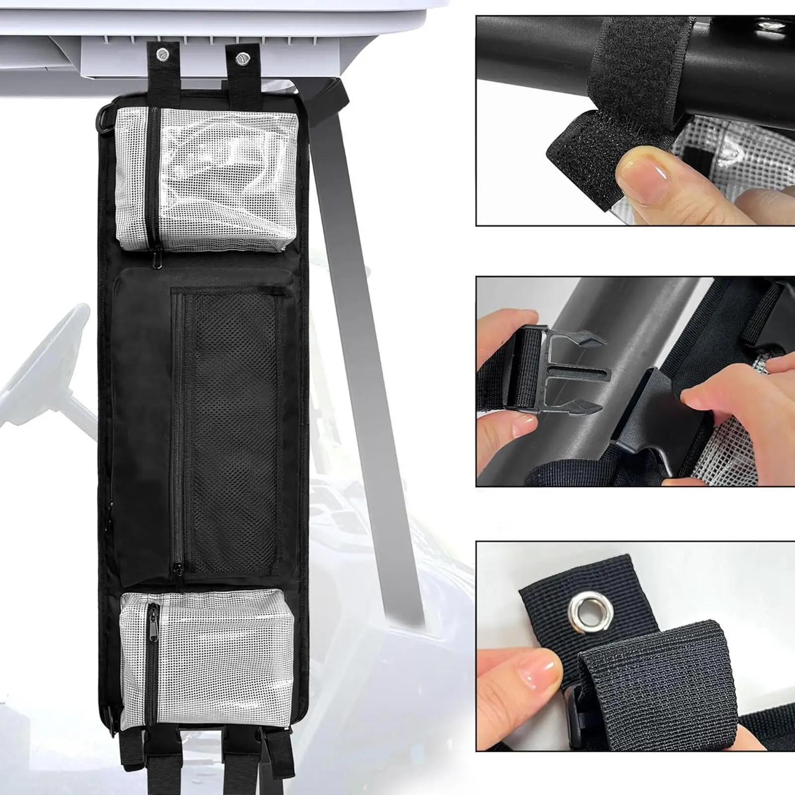 Golf Cart Ceiling Storage Bag Oxford Cloth Black Golf Cart Front Storage Bag 
Golf Cart Ceiling Storage Bag Oxford Cloth Black Golf Cart Front Storage Bag