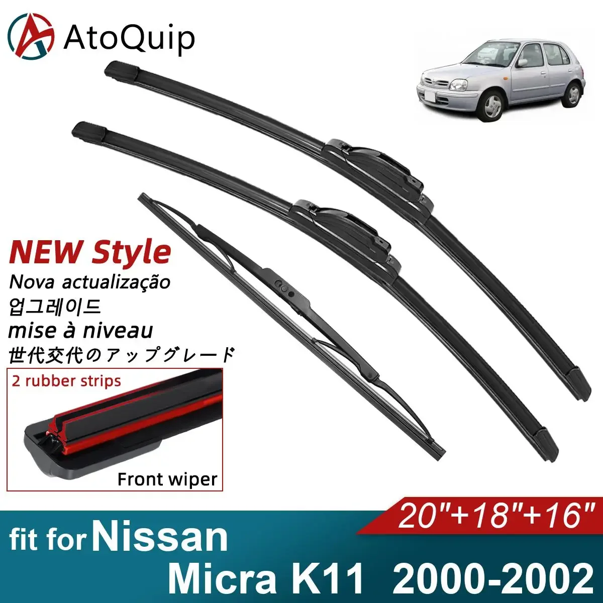 Двойные резиновые автомобильные дворники для 2000-2002 Nissan Micra K11, стеклоочистители для переднего и заднего стекла, автомобильные аксессуары 2001 2002
Двойные резиновые автомобильные дворники для 2000-2002 Nissan Micra K11, стеклоочистители для переднего и заднего стекла, автомобильные аксессуары 2001 2002