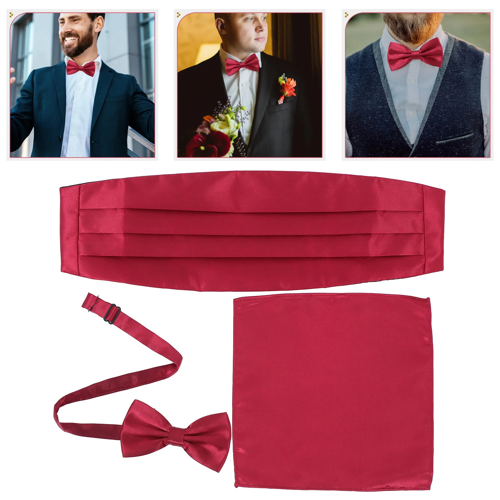 3Pcs Men Cummerbund Bow Tie Set Pre-Tied Bowties Pocket Square Holder Wedding Suit Elegant Tuxedo Accessories Oversize Bow Tie
3Pcs Men Cummerbund Bow Tie Set Pre-Tied Bowties Pocket Square Holder Wedding Suit Elegant Tuxedo Accessories Oversize Bow Tie
