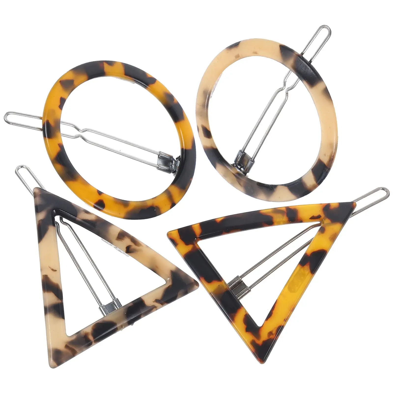 4Pcs Leopard Print Hairpin Acrylic Geometric Triangular Round Barrettes Bang Clip Clips For Wedding Party Daily Life Women Girls
4Pcs Leopard Print Hairpin Acrylic Geometric Triangular Round Barrettes Bang Clip Clips For Wedding Party Daily Life Women Girls