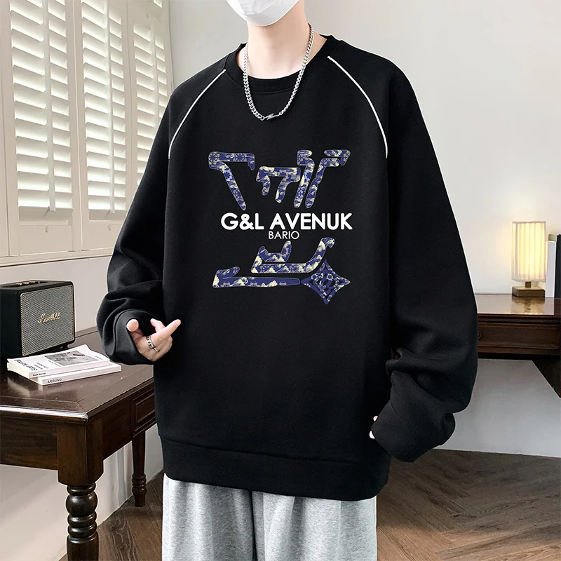 Men's Sweatirt round Ne Long Sve Printed Casual Loose Fit Autumn Winter Bla Faionable Versatile Base Layer Top
Men's Sweatirt round Ne Long Sve Printed Casual Loose Fit Autumn Winter Bla Faionable Versatile Base Layer Top