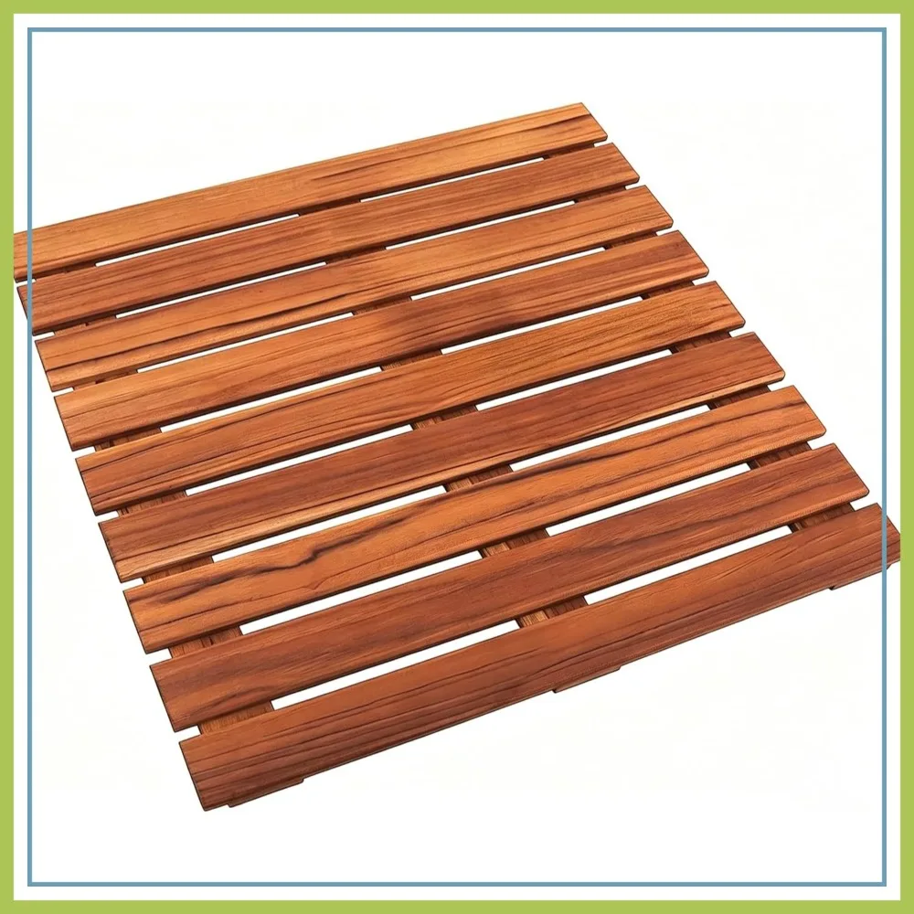 Teak Shower Mat, Non-Slip Bath Mat, Luxury Spa Mat, Wooden Mat for Bathtub, 20 x 20 in
Teak Shower Mat, Non-Slip Bath Mat, Luxury Spa Mat, Wooden Mat for Bathtub, 20 x 20 in