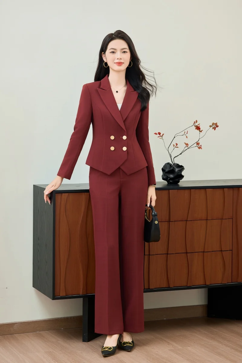 AIyssa Fashionable professional women's clothing, high-quality two-piece pants + blazer, elegant temperament, beautiful charming
AIyssa Fashionable professional women's clothing, high-quality two-piece pants + blazer, elegant temperament, beautiful charming