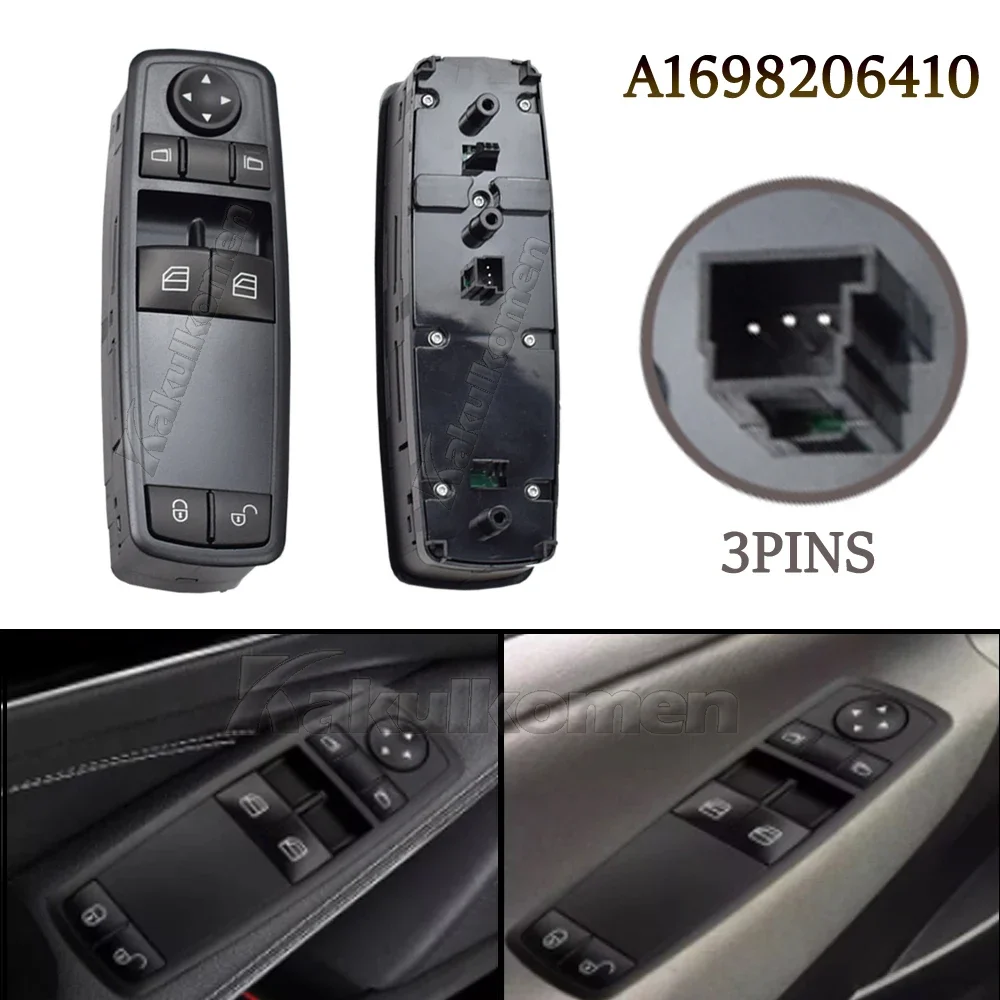 Car Power Window Lift Switch Button A1698206410 A1698206510 For Mercedes Benz Class A W169 2011 2012 Class B W245 2008 2009-2011
Car Power Window Lift Switch Button A1698206410 A1698206510 For Mercedes Benz Class A W169 2011 2012 Class B W245 2008 2009-2011