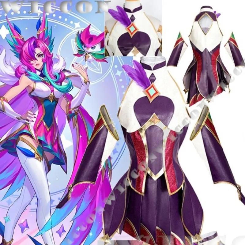 Xayah Star Guardian Game League Legends Cosplay clothes Sexy Purple Dress Purple Wig Ears Women Girl Outfit Navidad Carnaval
Xayah Star Guardian Game League Legends Cosplay clothes Sexy Purple Dress Purple Wig Ears Women Girl Outfit Navidad Carnaval